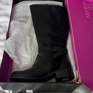Lane Bryant Elegant Black Knee High Boots